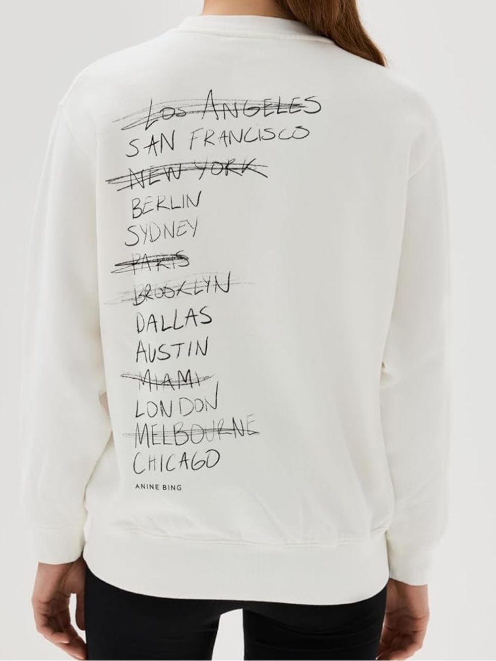 ANINE BING Ramona Graphic Sweatshirt, Small - Picture 3 of 7